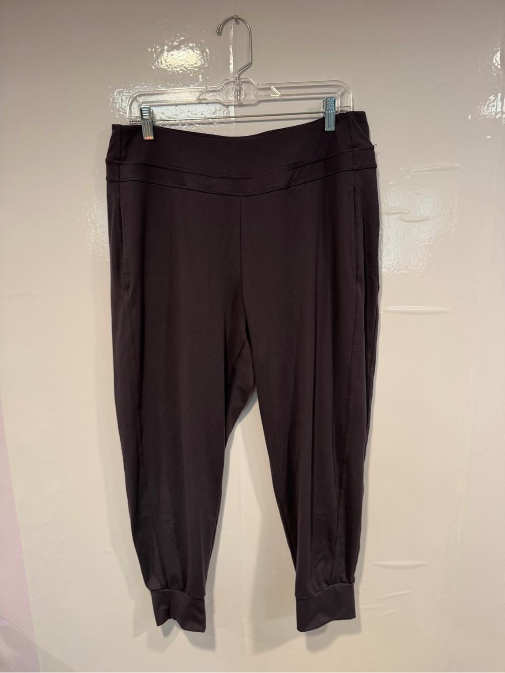 Mondetta Purple Jogger Pants - Stretch Ponte Ankle Tapered